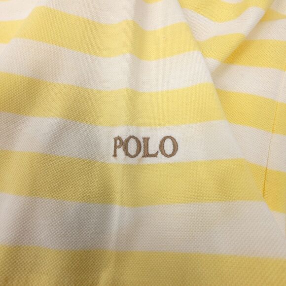 POLO GOLF Ralph Lauren Striped Cotton Shirt Preppy Old Money Quiet Luxury Sporty - Picture 7 of 7
